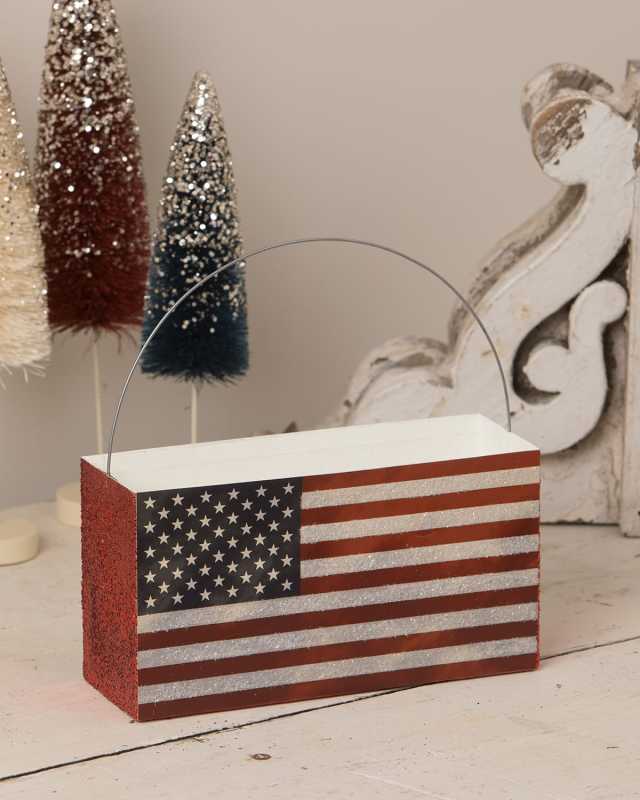 Americana Flag Bucket
